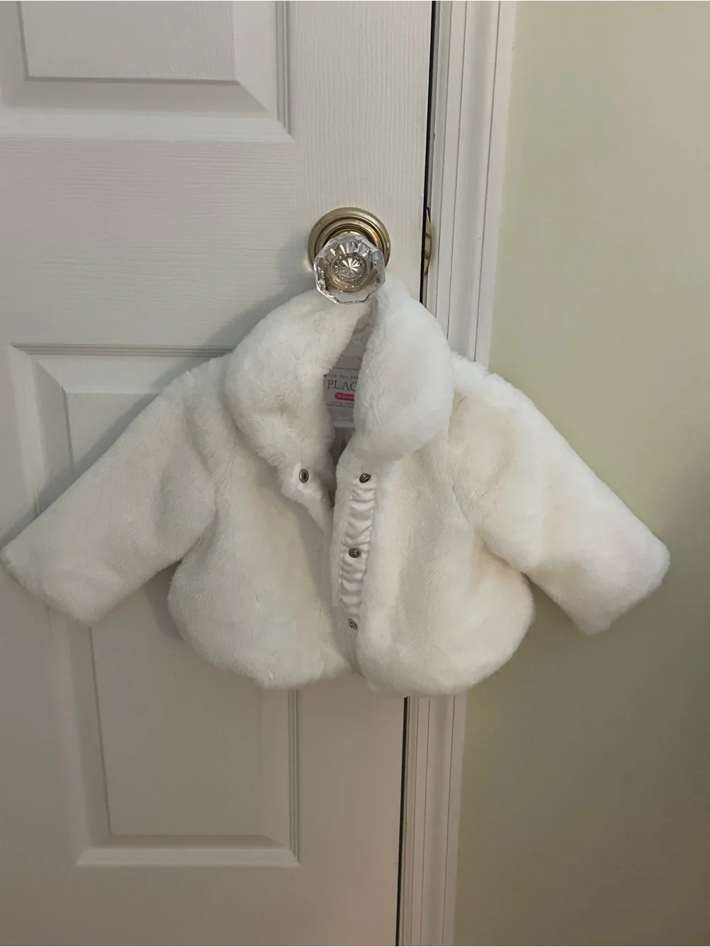 The Children's Place Ivory Faux Fur Coat